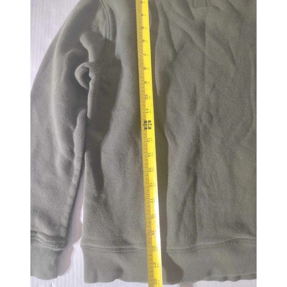 GAP Kids Boys XL (12) Green Logo Crewneck Pullover Sweatshirt Casual Long Sleeve